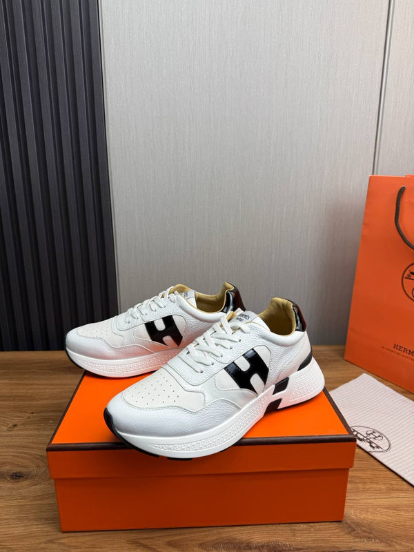 HM Men's Sneaker White Cowhide 519231