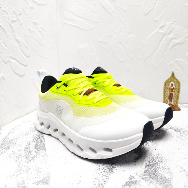 SNEAKER CLOUDTILT 2.0 GIALLO NEON MIX GRIGIO CHIARO PELLE DI VITELLO E RETE TRASPIRANTE