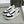 BLOCK SNEAKERS WITH WEDGE OUTSOLE IN CALFSKIN OPTIC BLACK WHITE