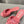mule sandal 80 rose pink calfskin flower