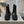 CHUNKY BOOTS IN BLACK MIX WHITE SMOOTH CALFSKIN