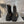 CHUNKY BOOTS IN BLACK MIX BRONZE SMOOTH CALFSKIN