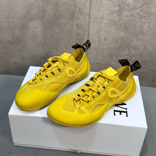 LOEW 26s Grip Sneaker Yellow Suede Sheepskin 682763