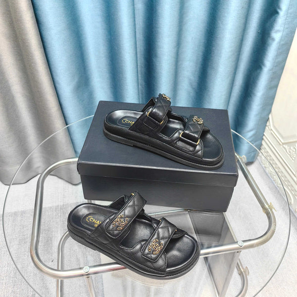 CC 25C Dad Mule in pelle di vitello grana nera