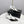 CC T-Strap Kitten Heels White Black Sheepskin 619976