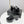 CC 26s Block Heel Sandals 10cm Black Crocodile-Embossed Calfskin