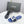 CC 26s Woven Strap Slides Dark Blue Lambskin