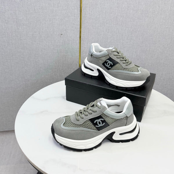CC 26s Runners Sneakers Grey Mesh Suede 865807