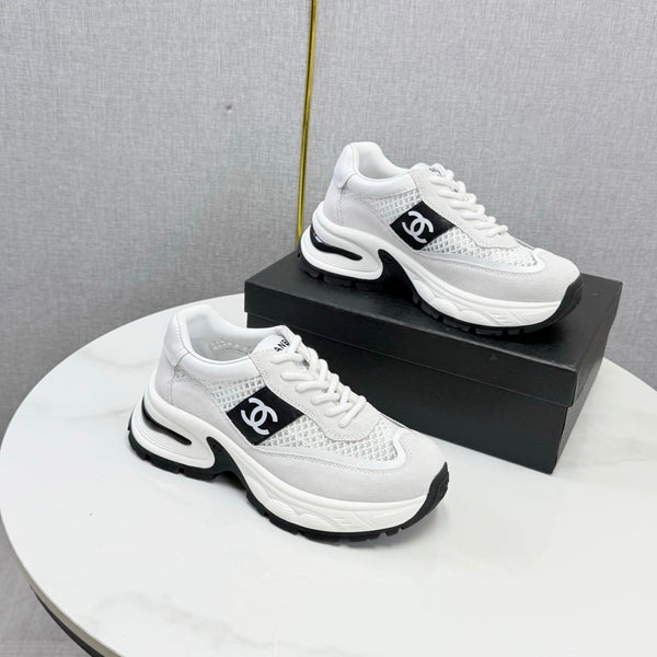CC 26s Runners Sneakers White Mesh Suede Suede