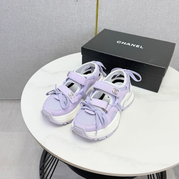 CC 26s Casual Sneakers Purple Leather Mesh 865833