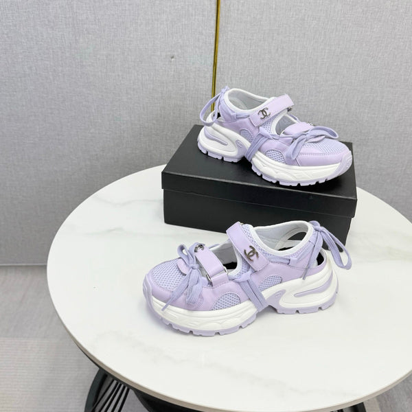 CC 26s Casual Sneakers Purple Leather Mesh 865833