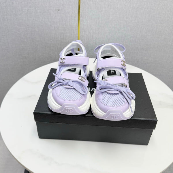 CC 26s Casual Sneakers Purple Leather Mesh 865833