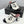 CC 2026 Mule 95mm White and Black Lambskin 904537