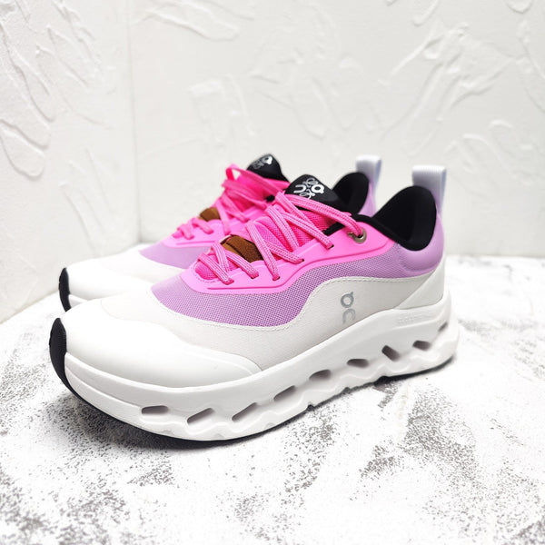 SNEAKER CLOUDTILT 2.0 IN PELLE DI VITELLO E RETE TRASPIRANTE, COLORE ROSA BRILLANTE E GRIGIO CHIARO