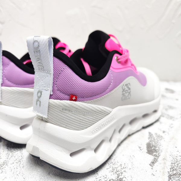 SNEAKER CLOUDTILT 2.0 IN PELLE DI VITELLO E RETE TRASPIRANTE, COLORE ROSA BRILLANTE E GRIGIO CHIARO