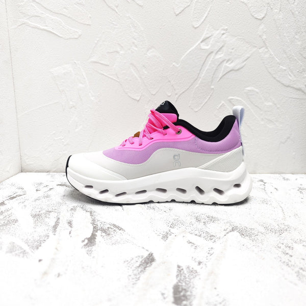 SNEAKER CLOUDTILT 2.0 IN PELLE DI VITELLO E RETE TRASPIRANTE, COLORE ROSA BRILLANTE E GRIGIO CHIARO