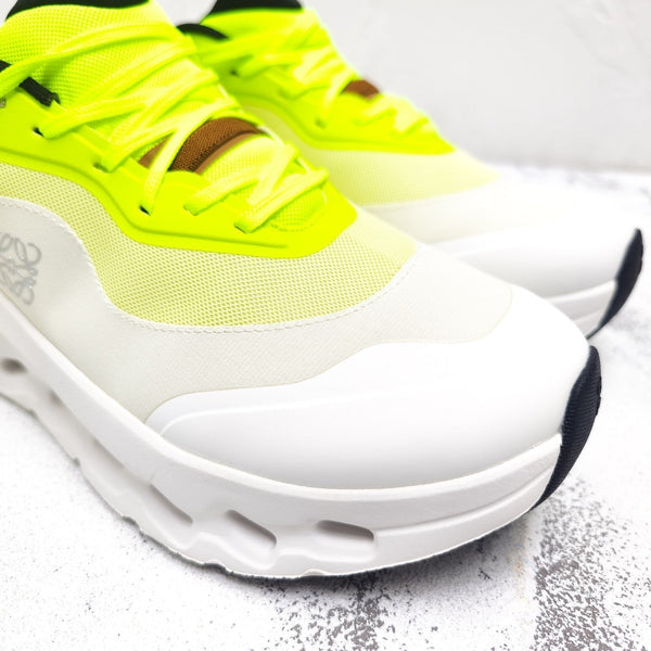 SNEAKER CLOUDTILT 2.0 GIALLO NEON MIX GRIGIO CHIARO PELLE DI VITELLO E RETE TRASPIRANTE