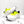 SNEAKER CLOUDTILT 2.0 GIALLO NEON MIX GRIGIO CHIARO PELLE DI VITELLO E RETE TRASPIRANTE