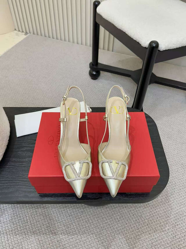Valentino Slingback Pump Tacco alto Pelle di pecora 239560
