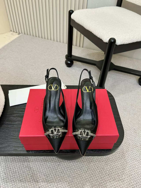 Valentino Slingback Pump Tacco alto Seta 239562