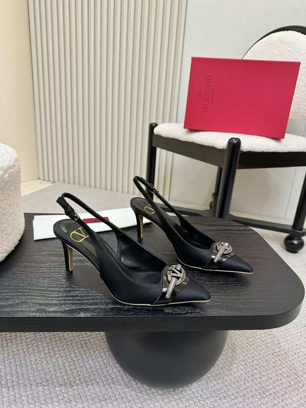 Valentino Slingback Pump Tacco alto Seta 239562