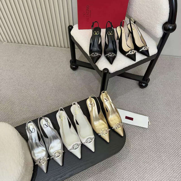 Valentino Slingback Pump Tacco alto Seta 239562