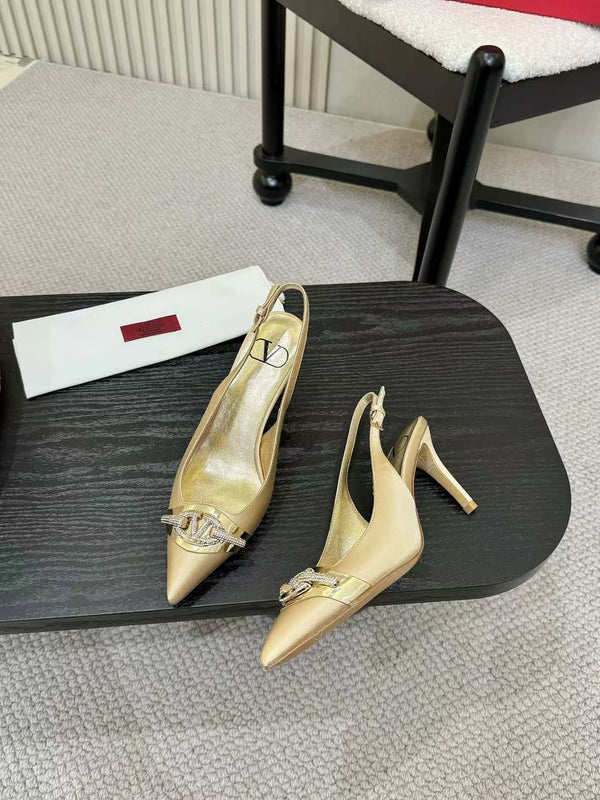Valentino Slingback Pump Tacco alto Seta 239562