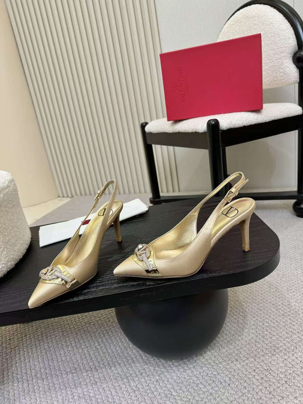 Valentino Slingback Pump Tacco alto Seta 239562