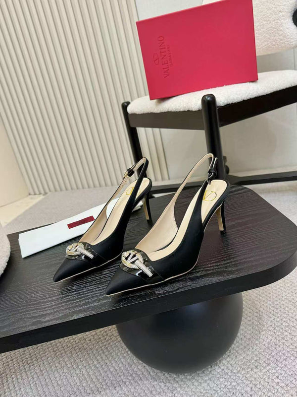 Valentino Slingback Pump Tacco alto Seta 239562