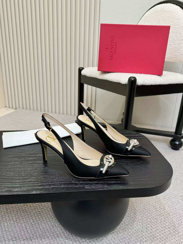 Valentino Slingback Pump Tacco alto Seta 239562