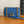 Fend Baguette 24 Bag With FF Motif Blue Leather Ghw