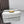 Fend Baguette 24 Bag With FF Motif White Leather Ghw