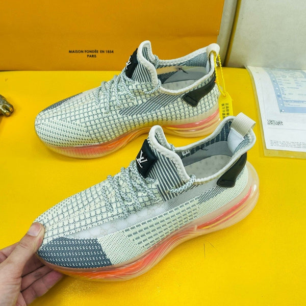 LV SNEAKER IN GREY ASH BREATHABLE MESH FABRIC