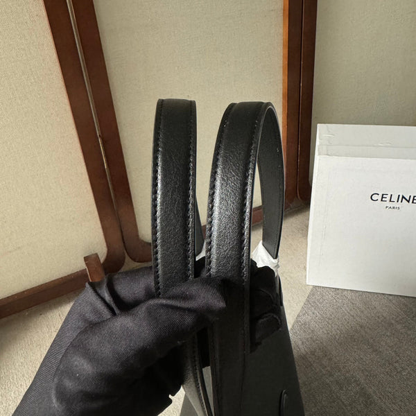 CABAS ANAÏS CUIR TRIOMPHE 54 MEDIA IN PELLE DI VITELLO GRANATA NERA