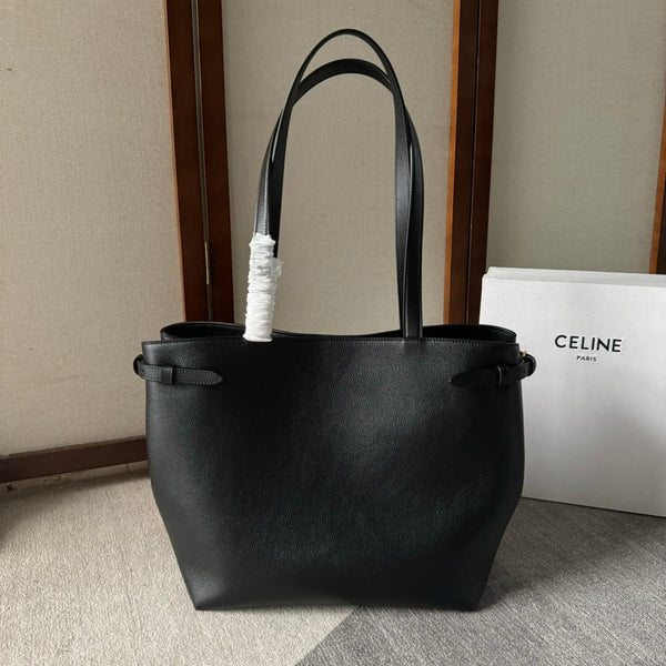 CABAS ANAÏS CUIR TRIOMPHE 54 MEDIA IN PELLE DI VITELLO GRANATA NERA