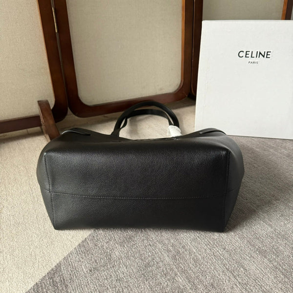 CABAS ANAÏS CUIR TRIOMPHE 54 MEDIA IN PELLE DI VITELLO GRANATA NERA