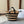 STRIPED COUFFIN CLASSIC PANIER 22 IN BEIGE AND BLACK RAFFIA AND CALFSKIN TRIM