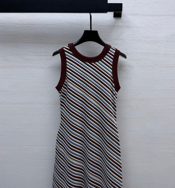 CC 26s Coco Beach Striped Sleeveless Dress Cotton 398004