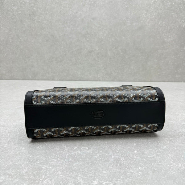 Goyard Bonbonnière Bag Black Canvas Calfskin