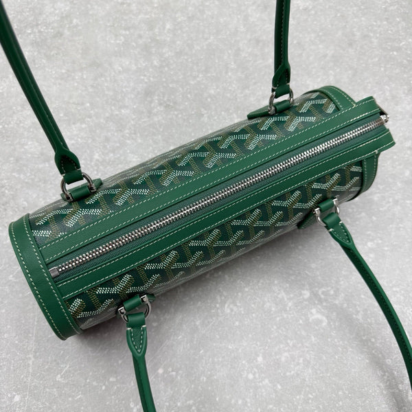 Goyard Bonbonnière Bag Green Canvas Calfskin