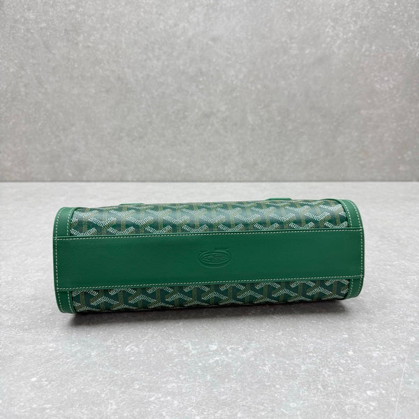 Goyard Bonbonnière Bag Green Canvas Calfskin