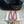 Hangisi 10mm Ballet Flat Pink Linen with Black Leather Jewel Buckle 161060