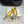 Hangisi 10mm Ballet Flat Yellow Linen with Black Leather Jewel Buckle 161061