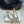 Hangisi 100 Beige Linen with Black Leather Jewel Buckle Pumps 161069