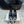 Hangisi 100 Dark Blue Linen with Black Leather Jewel Buckle Pumps 161070
