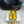 Hangisi 100 Yellow Linen with Black Leather Jewel Buckle Pumps 161072