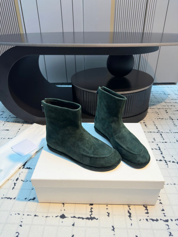 The Row Canal Ankle Boots 20mm Angry Ocean Suede 429311