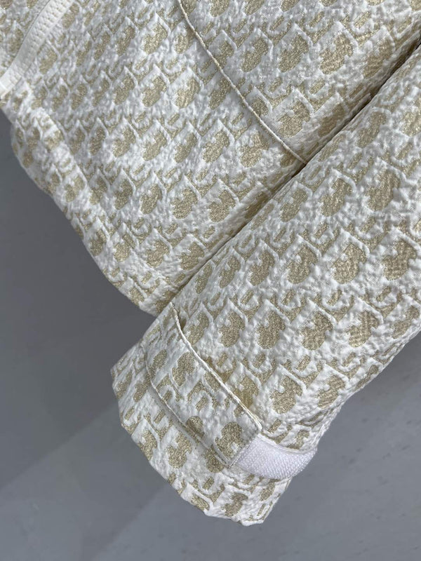 CD 25 Giacca Monogram Beige Poliestere