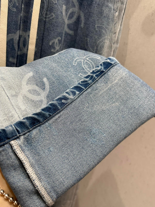 CC 25 Jeans Tencel Blu Chiaro Denim Cotone