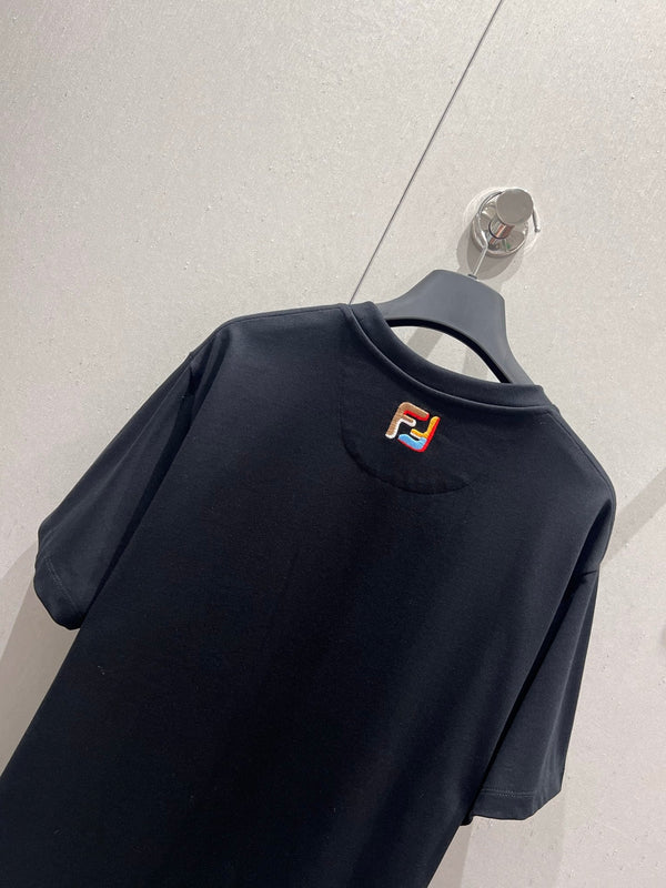 Fendi 25 Short-sleeved T-shirt Black Cotton 213514
